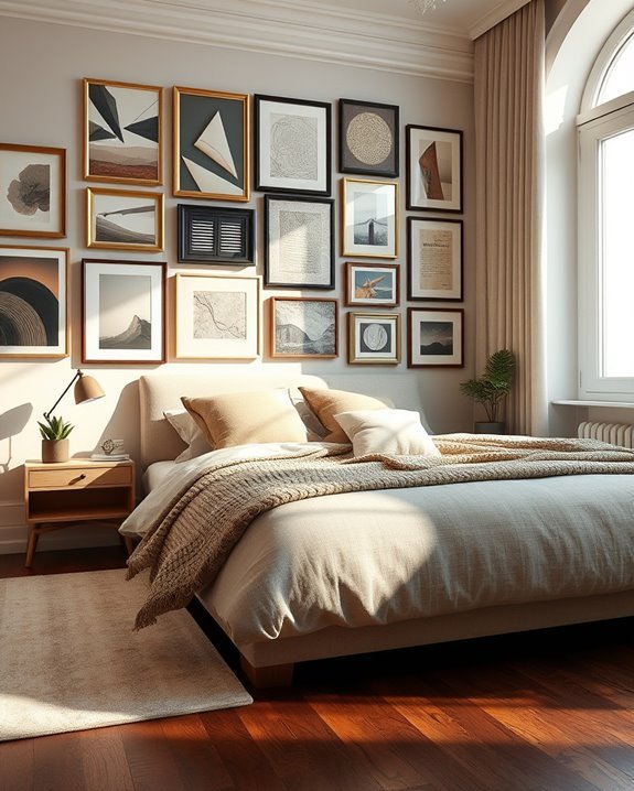 personalized eclectic gallery wall