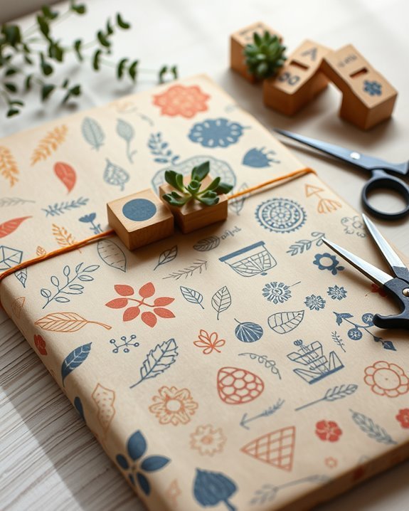 personalized eco friendly gift wrap