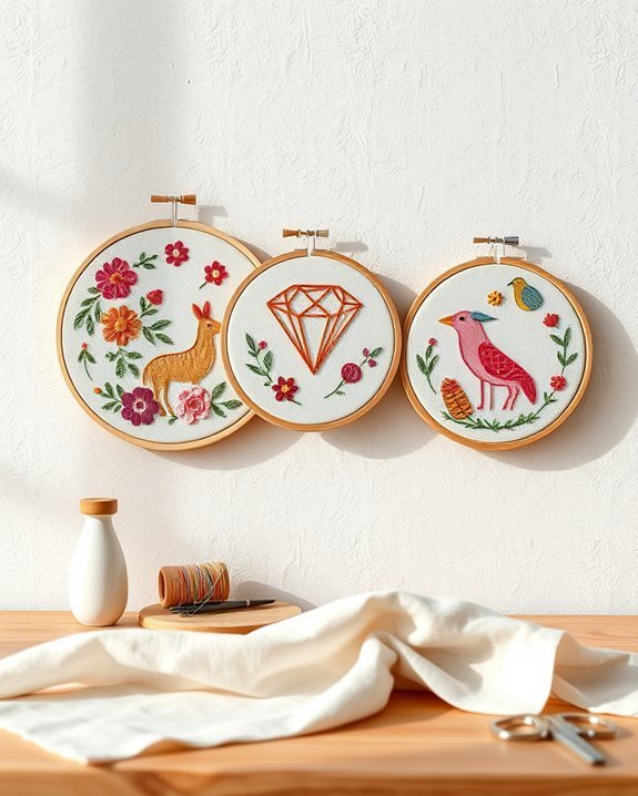 personalized embroidery hoop art