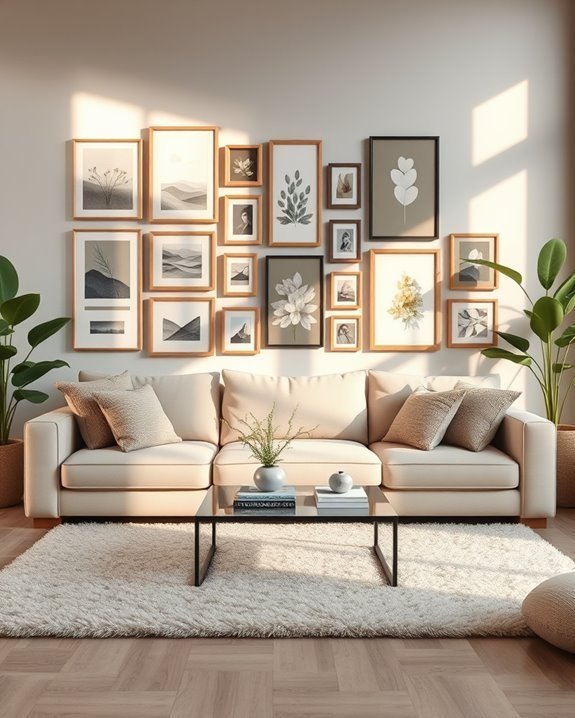 personalized family gallery wall