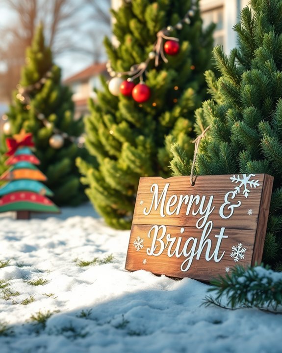 personalized festive yard signs