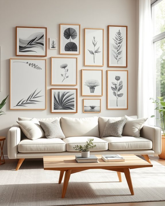 personalized gallery wall display