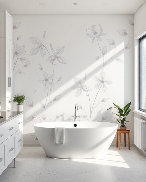 personalized hand painted bathroom designs