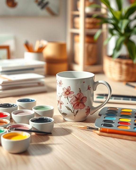 personalized hand painted mugs