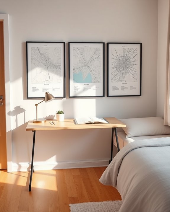 personalized map wall decor