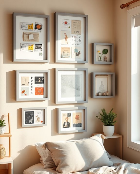 personalized memorabilia shadow boxes