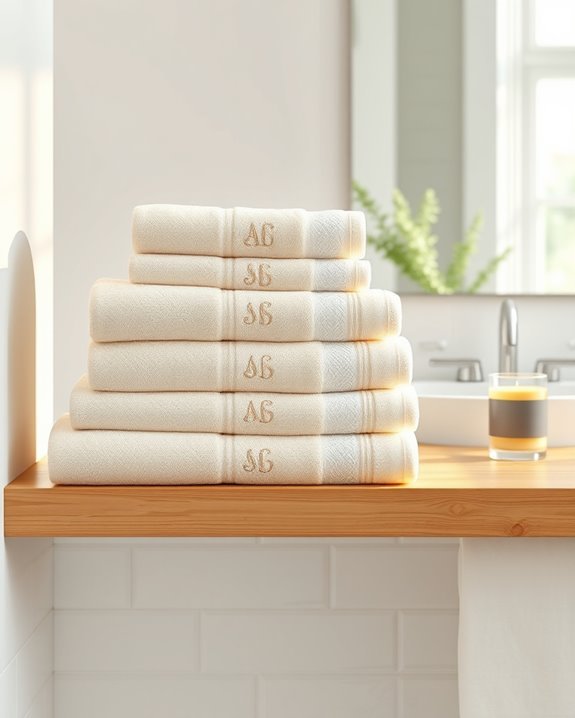 personalized monogrammed towel decor