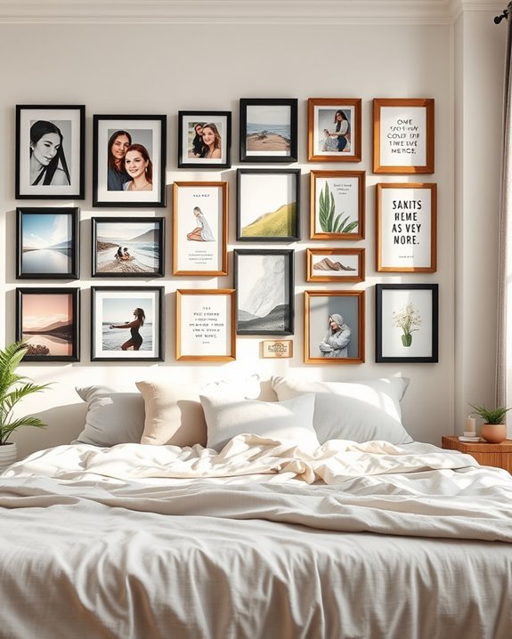personalized nostalgia gallery wall