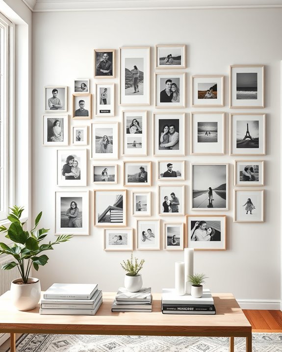 personalized photo gallery wall