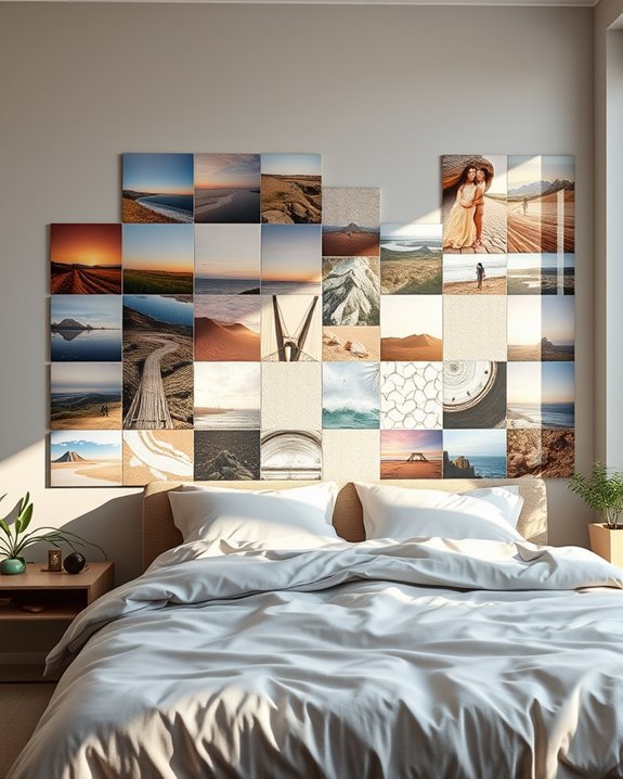 personalized photo tile displays