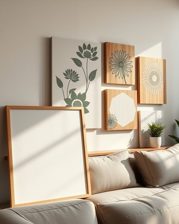 personalized stenciled wall art