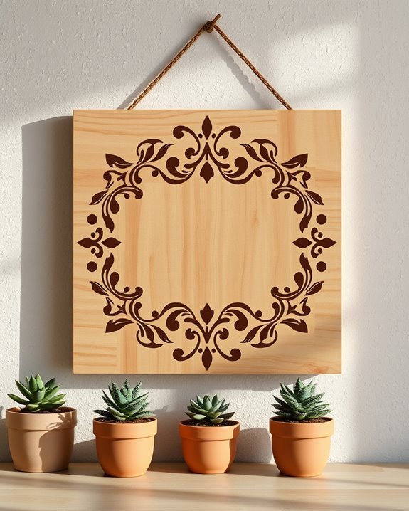 personalized stenciled wood signs