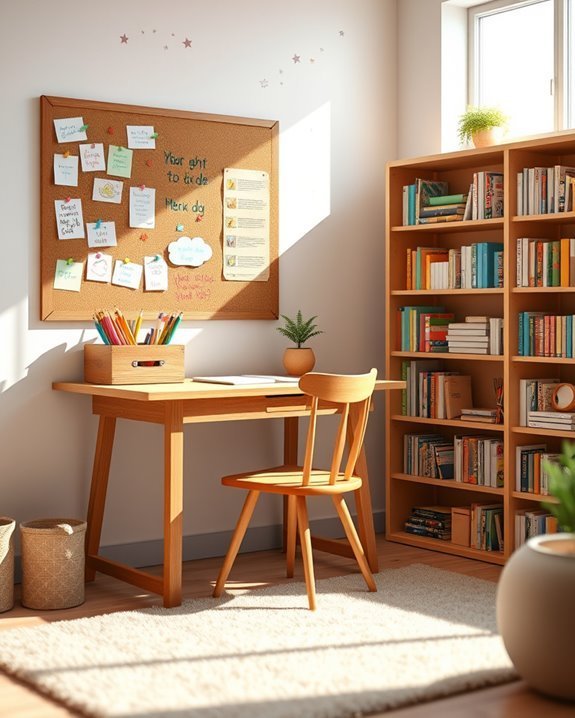 personalized study space decor