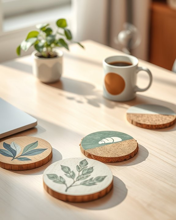 personalized stylish functional coasters