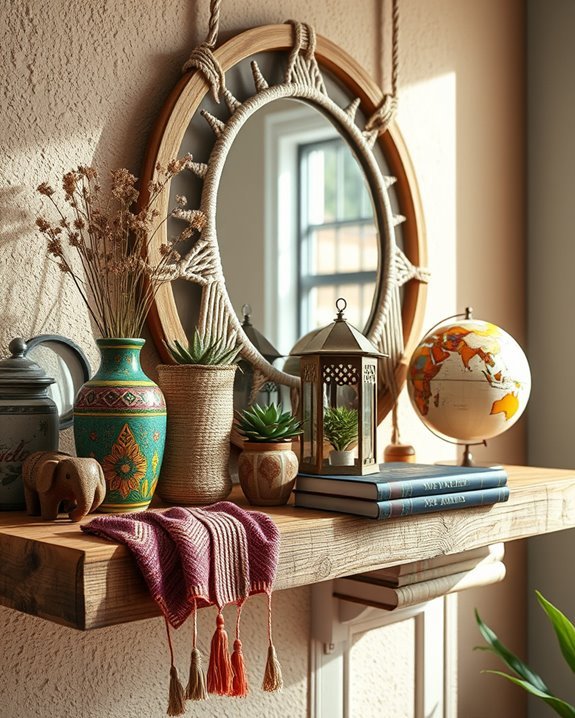 personalized travel memorabilia displays