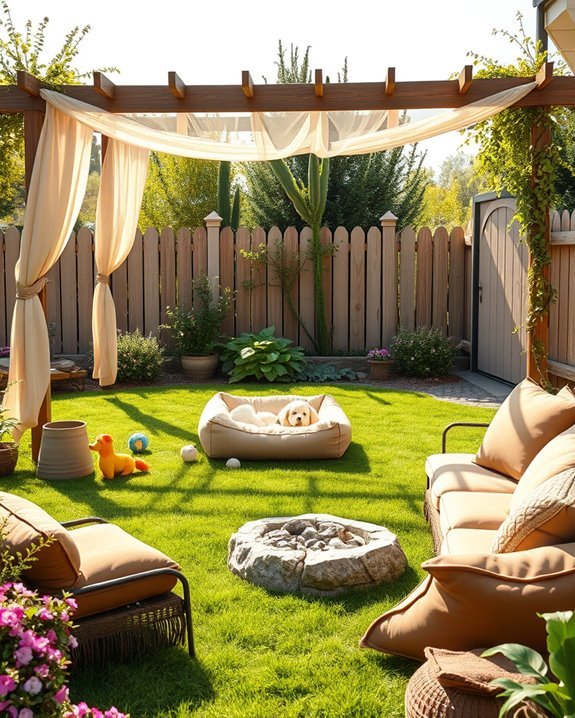 pet friendly backyard zones