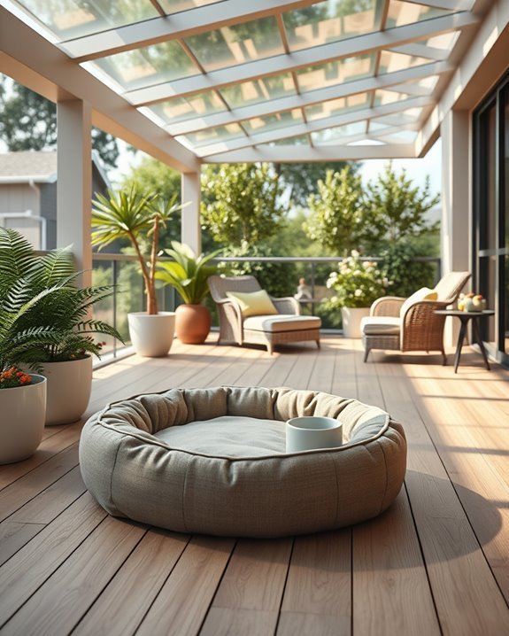 pet friendly balcony oasis