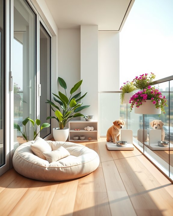 pet friendly balcony retreat