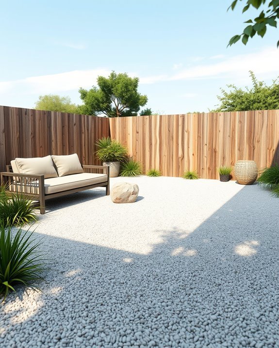 pet friendly gravel yard design
