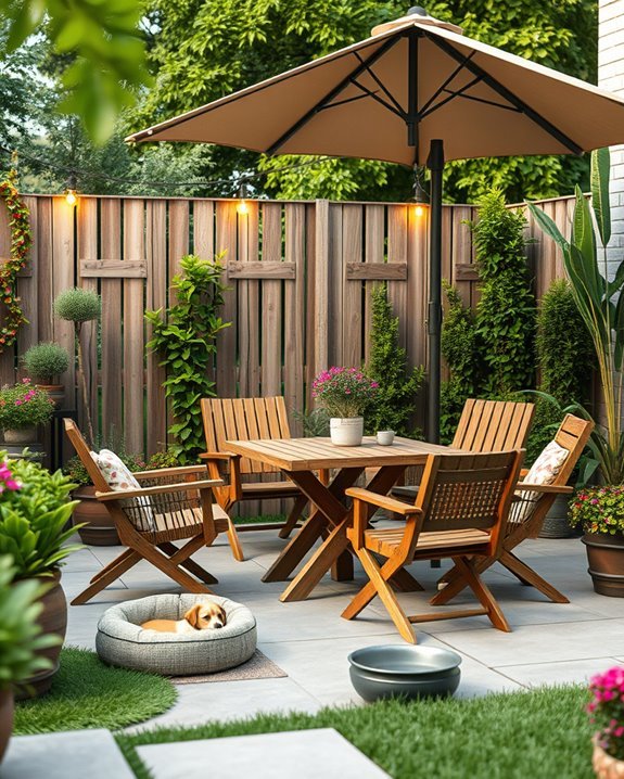 pet friendly outdoor caf space