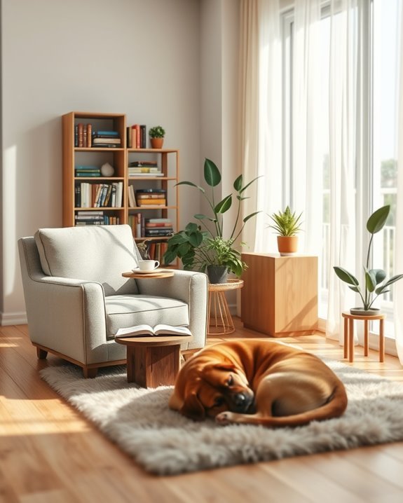 pet friendly reading nook