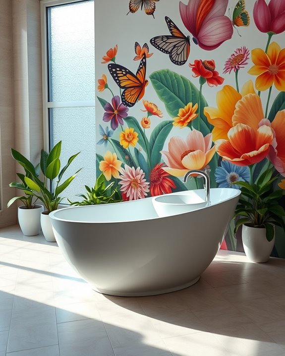 playful bathroom artwork ideas