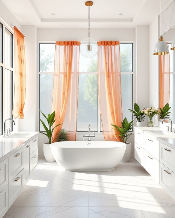 playful bathroom window treatments