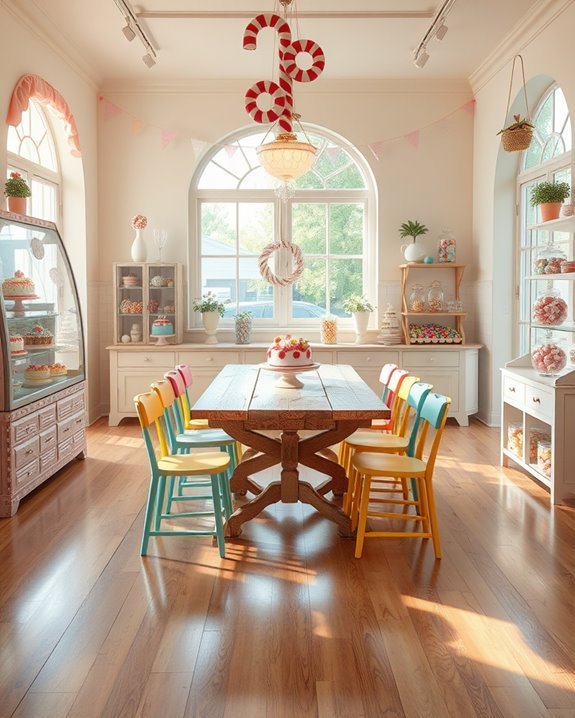 playful candy shop decor