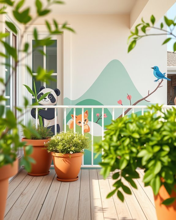 playful cartoon character decor