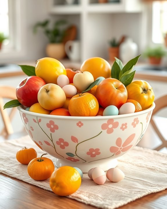 playful easter fruit bowls