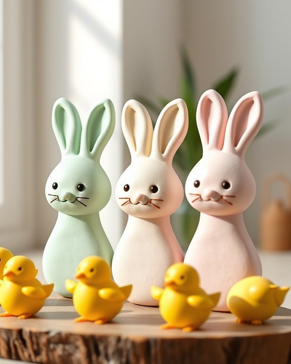 playful easter wall hooks