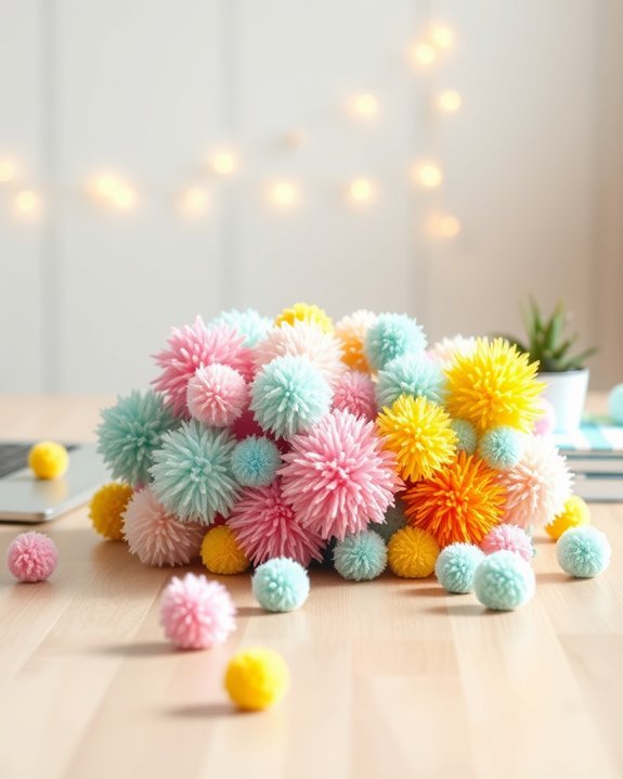 playful easter yarn decorations
