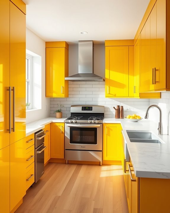 playful mustard kitchen vibe