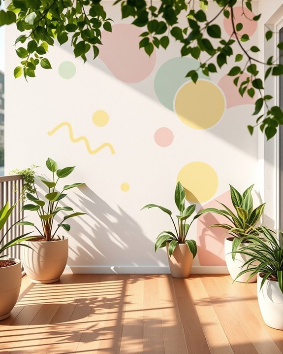 playful patterns enhance balconies