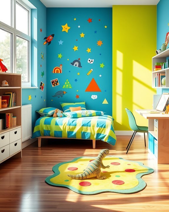 playful wall sticker decor