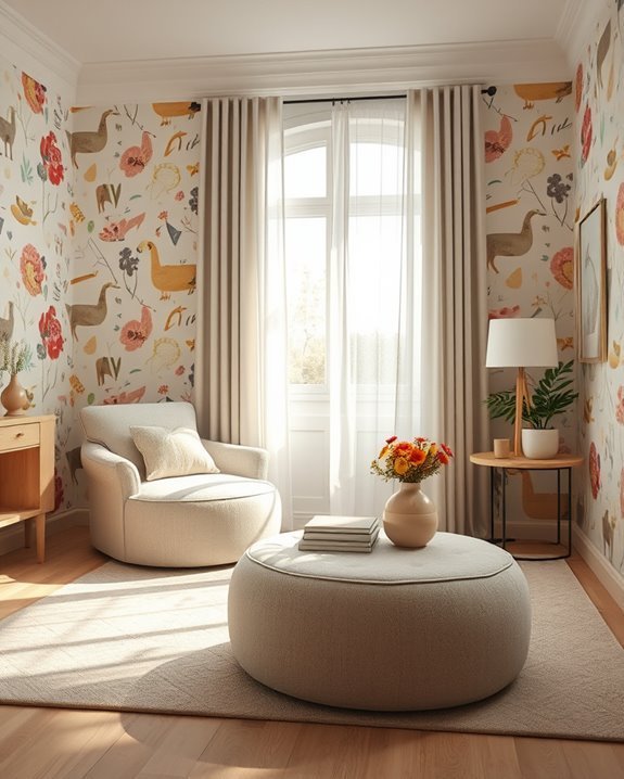 playful whimsical wallpaper patterns