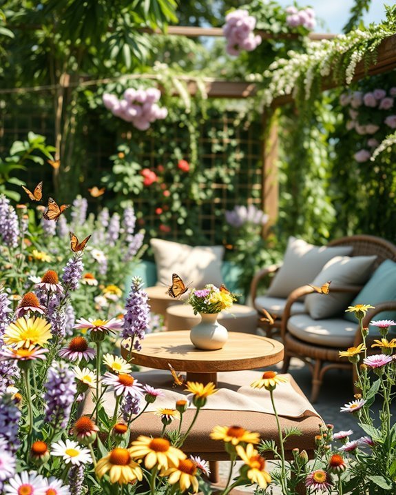 pollinator friendly cafe gardens