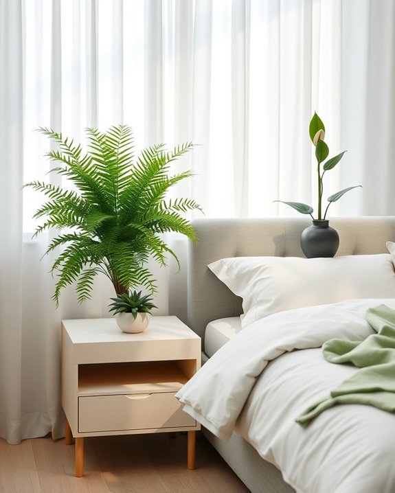 potted plants enhance ambiance
