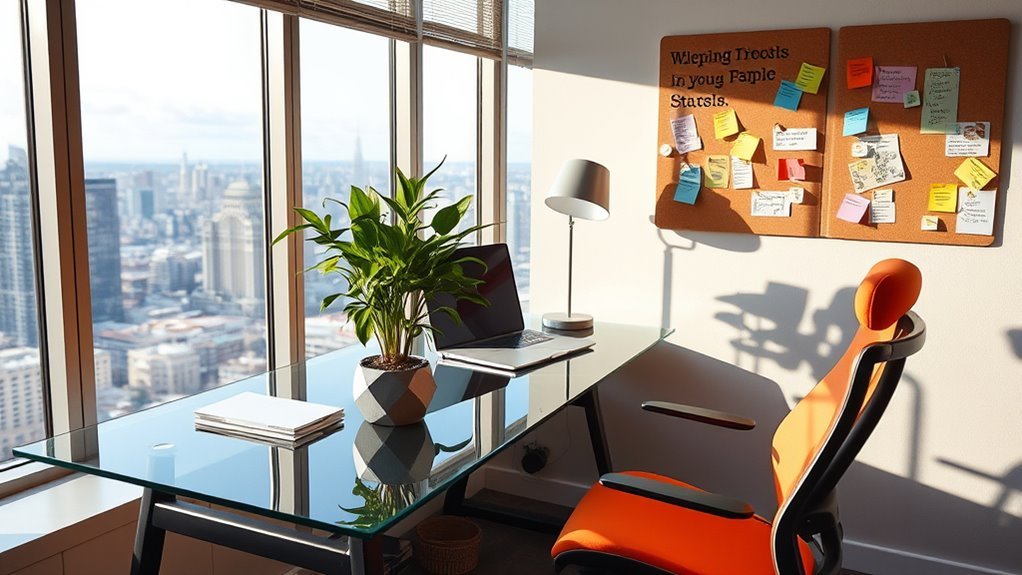 productive corner office designs