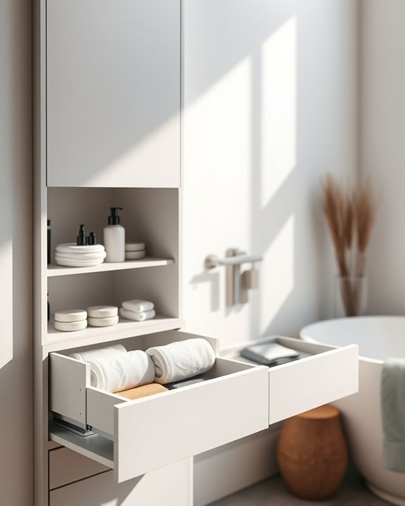 pull out drawers enhance organization