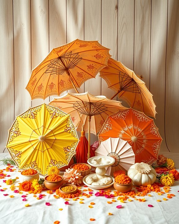 rajasthani umbrellas for haldi