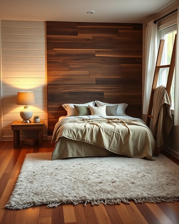 reclaimed wood adds warmth