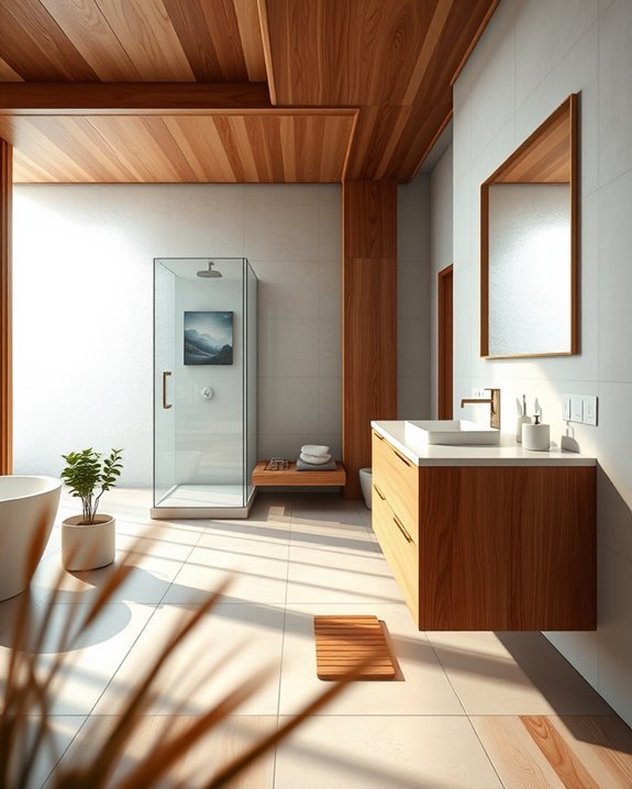 reclaimed wood bathroom design