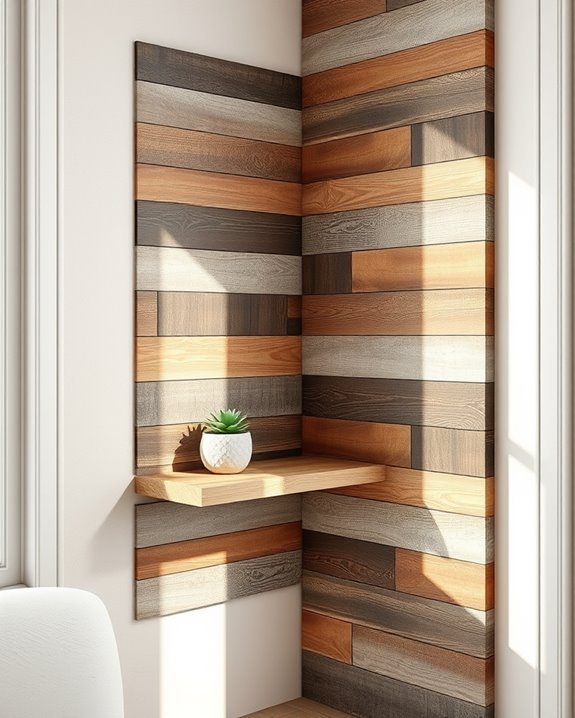 reclaimed wood enhances interiors