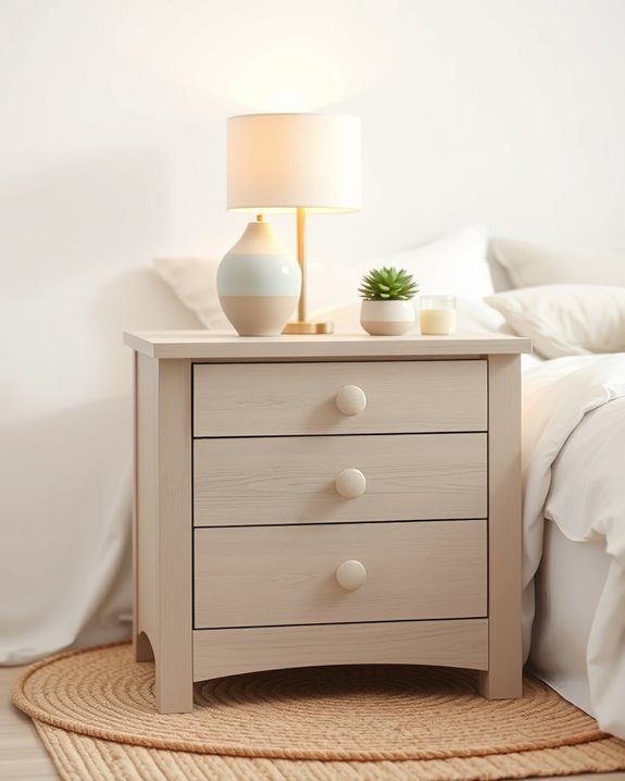 reclaimed wood nightstand makeover