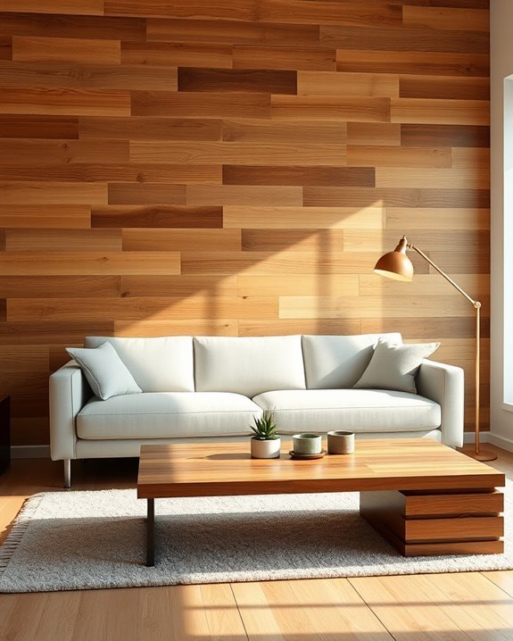 reclaimed wood wall beauty