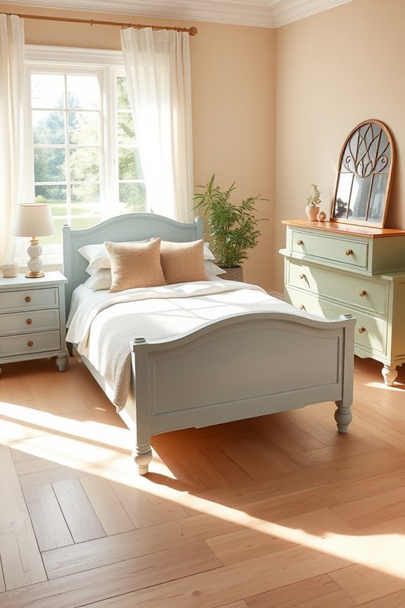 refined painted furniture accents