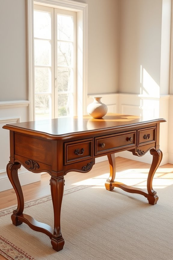 refinishing antique desk transformation
