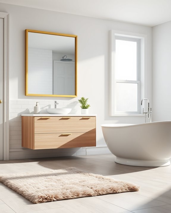 reflective aesthetic bathroom enhancements