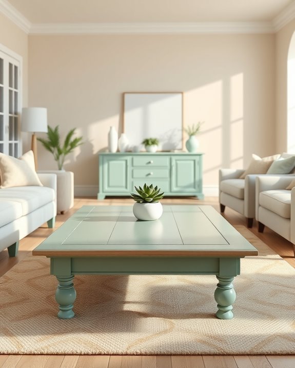 refreshing seafoam green decor